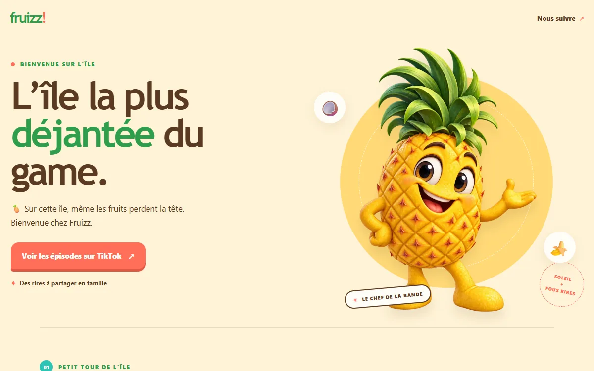 Site vitrine Fruizz