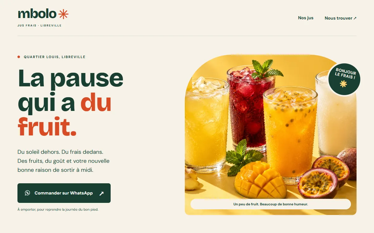 Mbolo Jus, bar à jus à Libreville