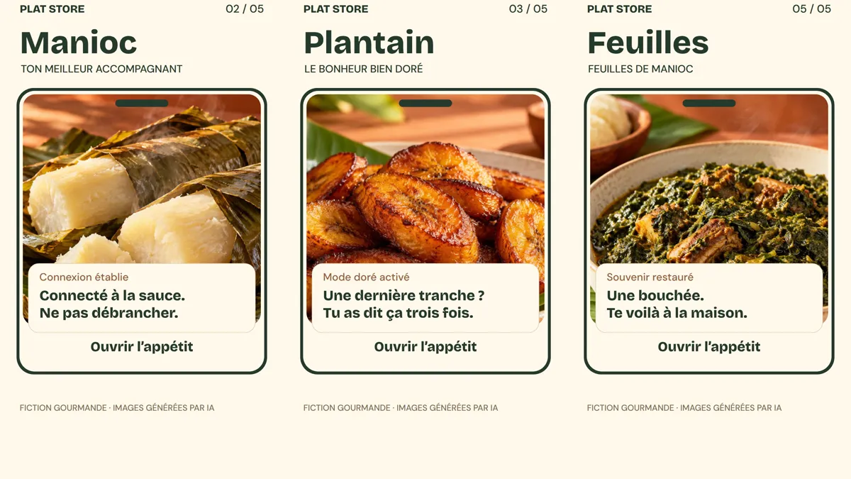 Plat Store, si nos plats étaient des applis